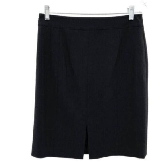 Elie Tahari Womens Pencil Skirt Black Zip Closure Back Slit Careerwear - Picture 4 of 8